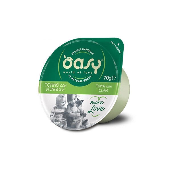 Oasy More Love Gatto Tonno con Vongole in Salsa Naturale 70 g
